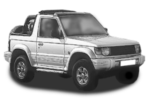 PAJERO II Canvas Top (V2_C, V4_C)